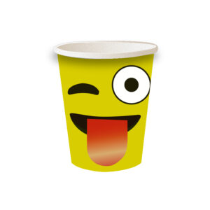 Wink Face Emoji Paper Cups