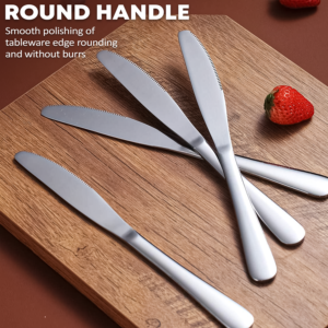6X Stainless Steel Table Knife | Steak Knives | Flatware Set