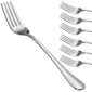 6X Stainless Steel Dinner Forks | Cutlery Set Stainless Steel | Salad Forks Mirror Polished