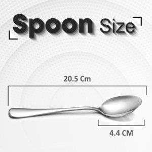 6X Stainless Steel Table Spoon | Soup Dinner Spoon