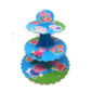 3 Tier Peppa Pig Paper Cupcake Stand 3 Tier Cupcake Stand Cupcake Holder Tower Stand Cupcake Display Stand Paper Cardboard Cake Stands