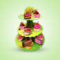 3 Tier Winnie the Pooh Paper Cupcake Stand 3 Tier Cupcake Stand Cupcake Holder Tower Stand Cupcake Display Stand Paper Cardboard Cake Stands