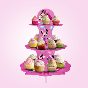 Minnie Mouse Cupcake Display Stand Cardboard Cupcake Stand Display Stands For Birthday Picnic Weddings Afternoon Tea Theme Party Decorations