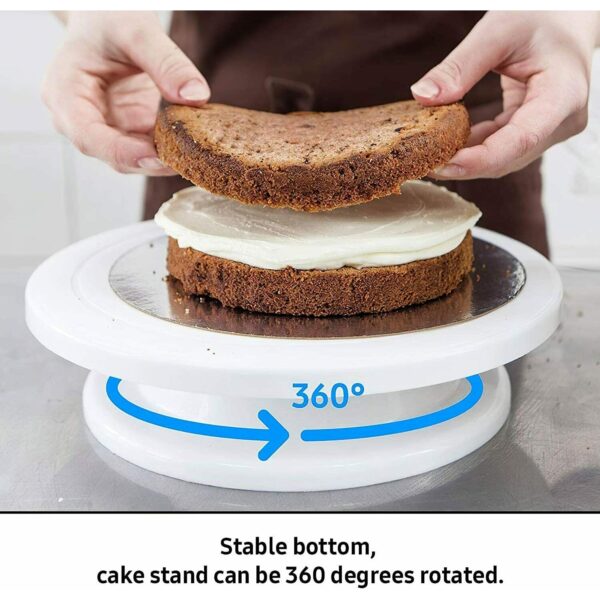 6Pcs Set Cake Turntable Rotating Cake Stand Rotary Table Cake