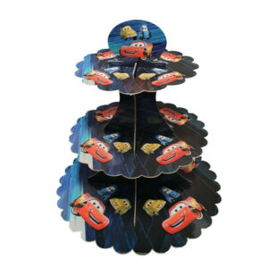 3 Tier Car Paper Cupcake Stand Cardboard Cupcake Stand Display Stands For Birthday Picnic Weddings Afternoon Tea Theme Party Decorations