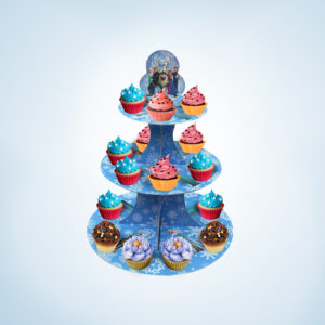 3 Tier Frozen Cupcake Stand Muffin Holder Cartoon Disney Birthday Kids Party Tree Rack1 1