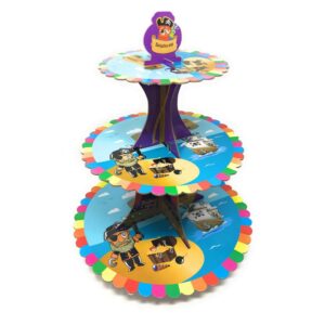 3 Tier Pirates Cupcake Stand Muffin Holder Cartoon Disney Birthday Kids Party Tree Rack
