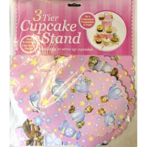 3 Tier Sofia the first Cupcake Stand Muffin Holder Cartoon Disney Birthday Kids Party Tree Rack1