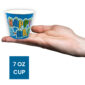 30X Blue Happy Birthday Candle Disposable Tea Coffee Hot Cold Drinks Party Wedding Strong Paper Cups 2