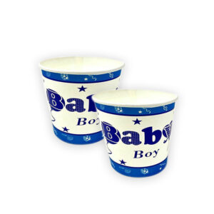 30X Blue Its A Baby Boy Disposable Tea Coffee Hot Cold Drinks Party Wedding Strong Paper Cups 7