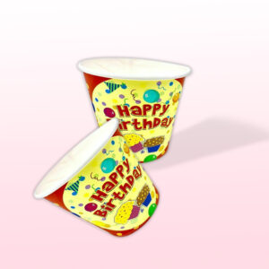 30X Red Happy Birthday Cupcake Disposable Tea Coffee Hot Cold Drinks Party Wedding Strong Paper Cups 3