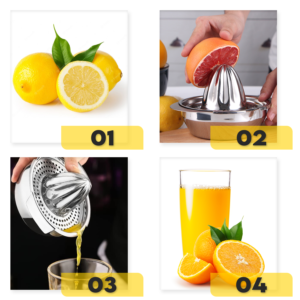 AEX Stainless Steel Citrus Orange Lemon Lime Fruit orange juicer Manual Squeezer