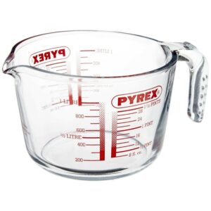 PYREX Measuring Jugs Clear 1 Liter Mixing Jug Kitchen Heavy Duty 1