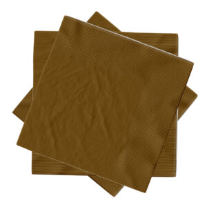 Plain Brown Disposable 2 Ply Paper Napkins Serviettes Occasion Party Tableware 4