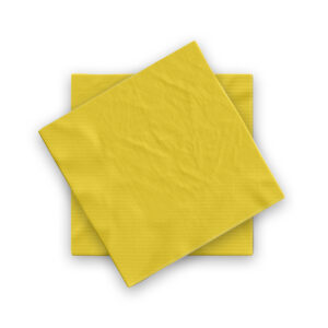 Plain Yellow Disposable 2 Ply Paper Napkins Serviettes Occasion Party Tableware 1