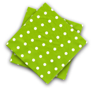 Polka Dot Green Disposable 2 Ply Paper Napkins Serviettes Occasion Party Tableware 1