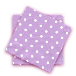 Polka Dot Light Purple Disposable 2 Ply Paper Napkins Serviettes Occasion Party Tableware 1