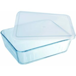 Pyrex Cook Freeze Dish with Plastic Lid Rectangular 2.6 Ltr Oven Microwave 2 1