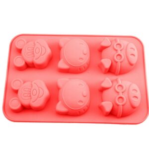 Red Cartoon Shape Silicone Non Stick Chocolate Ice Baking Tray Mould2