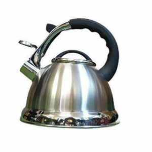 Silver 3.5L Stainless Steel Whistling Kettle kitchen Home Camping Gas Hob Chrome