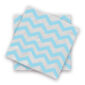 Zigzag Blue Disposable 2 Ply Paper Napkins Serviettes Occasion Party Tableware 1