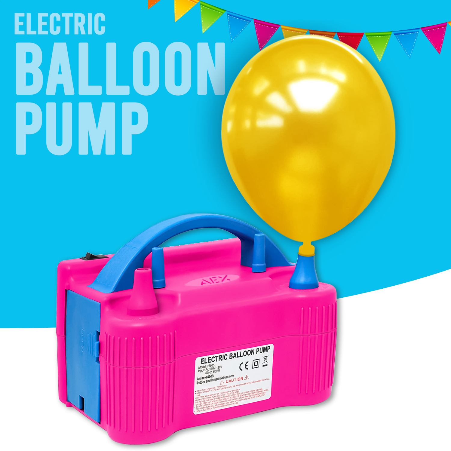 AMBA Balloon Pump, 220V-240V 600W Electric Balloon Pump, Balloon Pump –  PuTwo