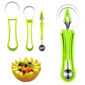 AEX 4 in 1 Fruit Tool Set Fruit Carving, Fruit Scoop Watermelon Ball Cutter Food Cantaloupe Peeler, Used for Fruit Decoration Kitchen Fruit Shop