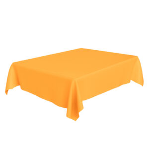 Disposable Light Orange Plastic Tablecloth