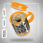 AEX Yellow Premium Self-stirring Coffee Mug with Lid 450ml