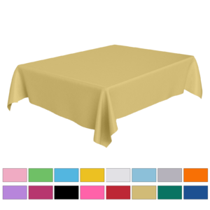 gold table cloths
