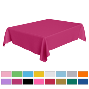 Rose Red Plastic Tablecloths