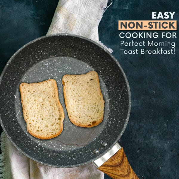 24cm Non Stick Fry Pan – Granite Finish, Oven-Safe, Ergonomic Handle