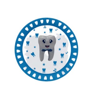 Blue Paper Plate – 23cm “İlk Dişim” Disposable Baby Plates