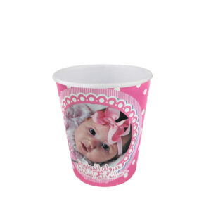 Pink Paper Cup – 30 Baby Girl Photo Disposable Party Cups