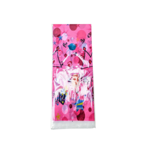 Pink Happy Party Crown Plastic Table Cover