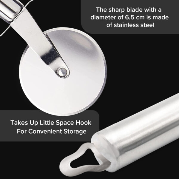 Stainless Steel Wheel Pizza Cutter – Ergonomic Sharp Pizza Tool