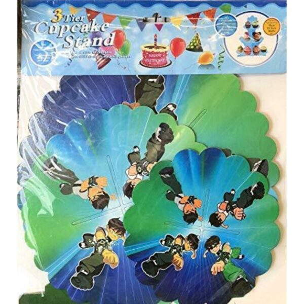 3 Tier Cupcake Stand – Ben 10 Cardboard Party Display