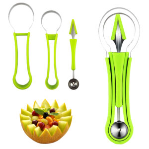 4 in 1 Fruit Carver Set – Stainless Steel Precision Carving Tools