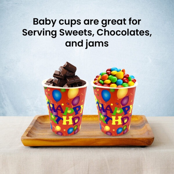 Disposable Birthday Cups – 7oz Red Balloon Party Paper Cups