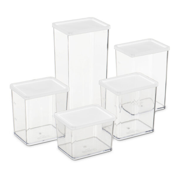 AEX 5X Plastic Food Storage Containers With Lid