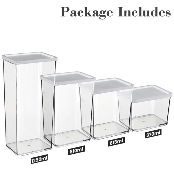 AEX 5X Plastic Food Storage Containers With Lid