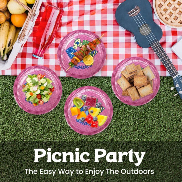 Paper Plate Pink – 23cm Baby Shower Disposable Party Plates