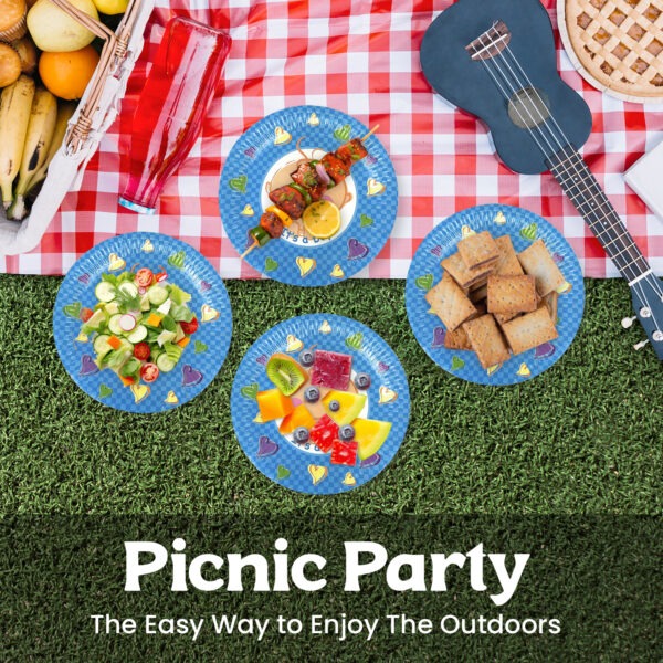 Paper Plates Blue – 23cm “It’s A Boy” Disposable Baby Plates