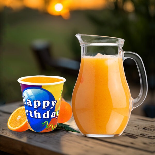 Birthday Paper Cups – 30 Pack Happy Birthday Balloon Design