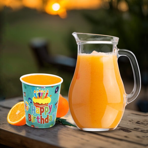 Green Cups – 30 Pack Happy Birthday Paper Party Cups