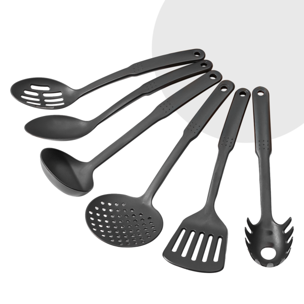 6-Piece Spatula Set – Heat-Resistant Plastic Utensils for Non-Stick Pans