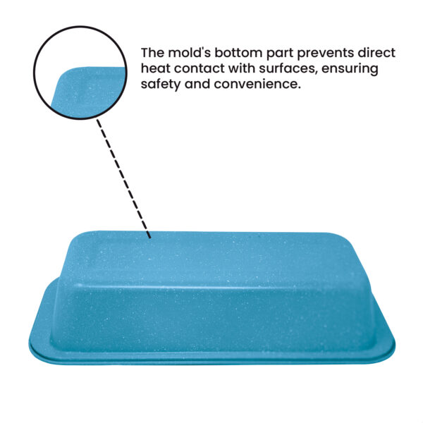 Blue Baking Tray 1.2L – Heavy Duty Rectangle Loaf & Cake Pan