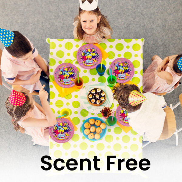 Pink Happy Birthday Cake Paper Plates – 7 Inch Disposable Set