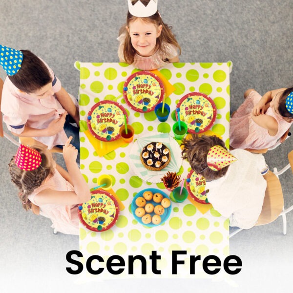 Yellow Paper Dishes – 23cm Happy Birthday Cupcake Disposable Plates