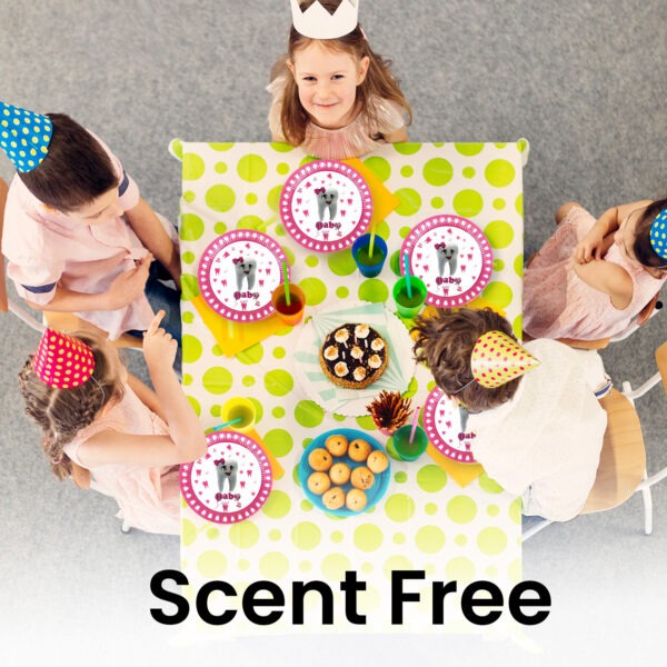 Pink Party Plates – 23cm “İlk Dişim” Disposable Baby Plates